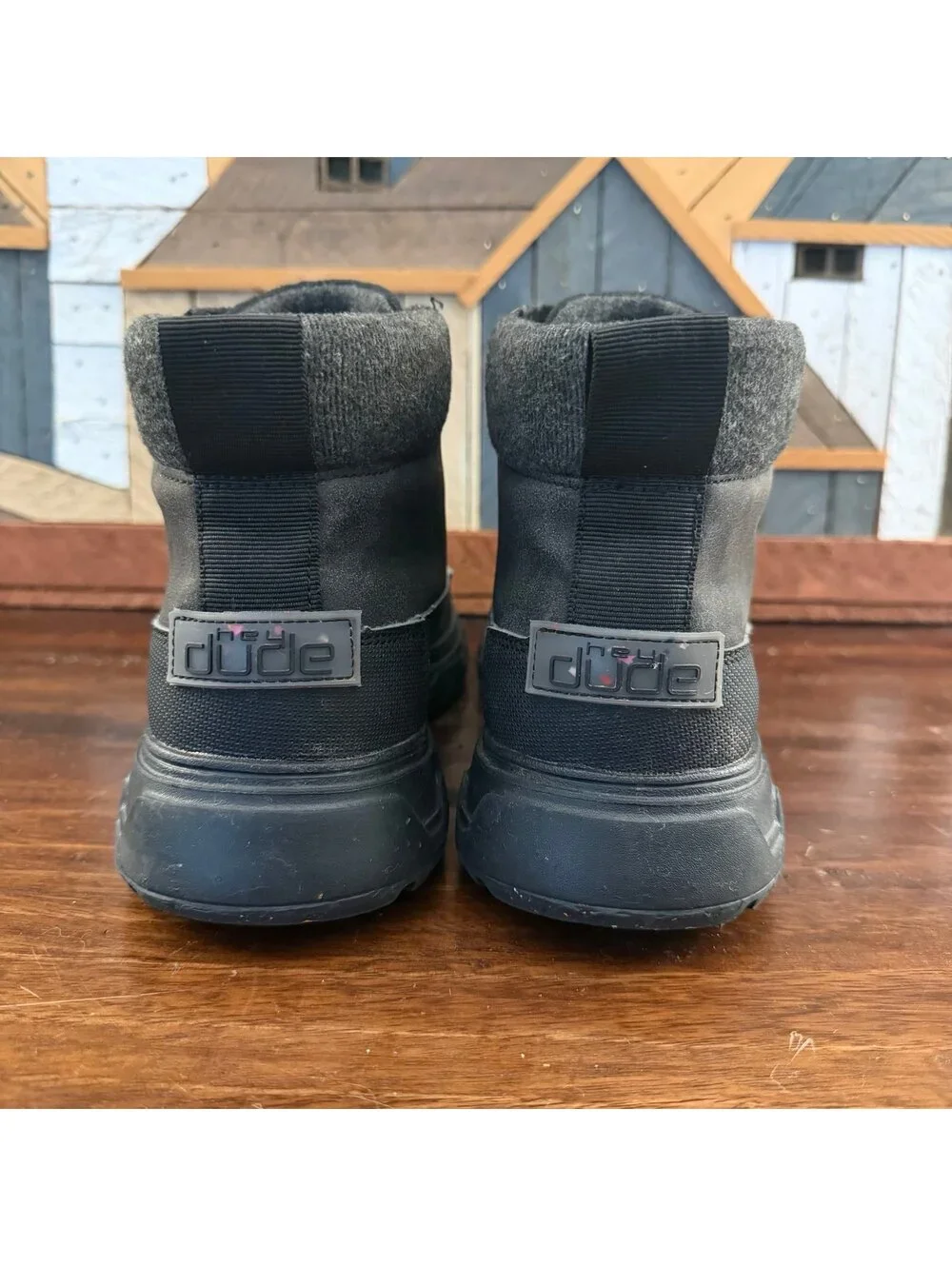 Hey Dude Duke Eco Shield Boots Black Men's Size 7